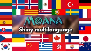 Moana Shiny Multilanguage in 32 Languages  2023 [upl. by Lesnah]