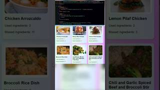 Day 1599 New Recipe Finder App using Javascript  CSS  HTML AliCode [upl. by Ahsiryt]