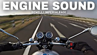 Benelli Imperiale400 Top Speed Pure sound  NO WIND [upl. by Aara]