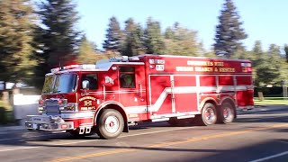 Cosumnes Fire Department Rescue 74 RespondingQ And Horn [upl. by Imij]