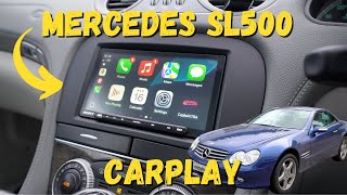 Mercedes SL 500 R230 with Sony Wireless Apple CarPlay  DAB Radio [upl. by Aruat816]