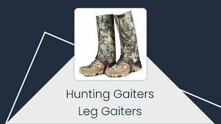 UIIHUNT Hunting Leg Gaiters [upl. by Halyahs]