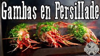 Gambas en persillade à la Plancha et elles sont vraiment énormes  🦐🔥😱 [upl. by Lowis571]