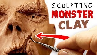 Sculpting MONSTER CLAY  This stuff is Epic [upl. by Iznik]