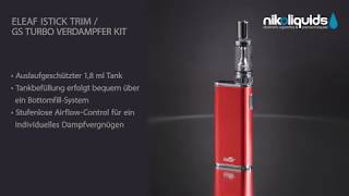 Eleaf iStick Trim  GS Turbo Kit  Videodatenblatt [upl. by Namlas]