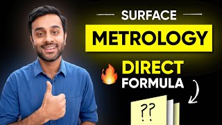 GATE Mechanical  Metrology Direct Formula  Surface CLA Roughness [upl. by Ulrick]