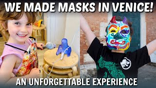 The Fascinating History of Venetian Masks amp the Rialto Bridge 🇮🇹 Our Kids Got to Make Them [upl. by Yokoyama478]