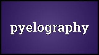 Pyelography Meaning [upl. by Brunell90]