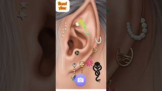 ear cleaning asmr animation👂🏻ear decorating shortasmranimationpiercingytviralbcoolamcshorts [upl. by Coridon]