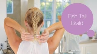 How to Make A Fish Tail Braid  ModernMom Makeover [upl. by Nealson]