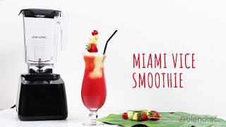 Blendtec Recipes Miami Vice Smoothie [upl. by Whetstone]