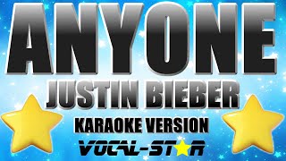 Justin Bieber  Anyone Karaoke Version [upl. by Atteve]