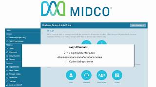 How To Set Up Easy Attendant Options on Midco Hosted VoIP  Admin [upl. by Partan]