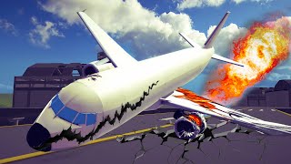 Runway Collisions amp Airport Accidents 3 How survivable are they  Besiege [upl. by Cristie180]