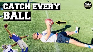 5 BEST Catching Drills For RECEIVERS In Football [upl. by Mancino]