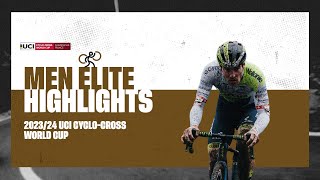 Flamanville  Men Elite Highlights  202324 UCI Cyclocross World Cup [upl. by Arriet237]