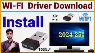 WIFI Driver For Windows 10 Pc Free Download  Wifi driver download amp Install 2024  PC Laptop [upl. by Elahcar]