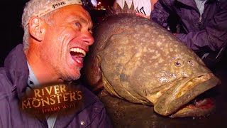 quotIve Never Seen Anything Like Itquot  Jeremy Catches ENORMOUS Grouper  GROUPER  River Monsters [upl. by Dunkin]