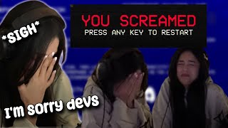 Valkyrae plays DONT SCREAM and RAGE QUITS [upl. by Chico688]