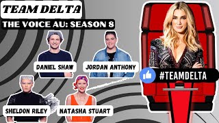 Season 8 TEAM DELTA  Full Summary  The Voice Australia 2019 [upl. by Kissie]