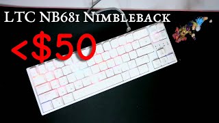 Unboxing EP25 LTC NB681 Nimbleback 65 Compact Keyboard with Removeable Frame [upl. by Letnuhs675]