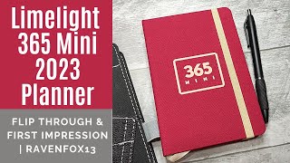 Limelight 365 Mini 2023 Planner  First Impression and Flip Through [upl. by Yvaht233]