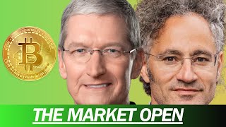 MAJOR PENSION FUND SELLS PALANTIR BITCOIN LIQUIDATES 300M NEW APPLE PRICE TARGET  MARKET OPEN [upl. by Nylirek]