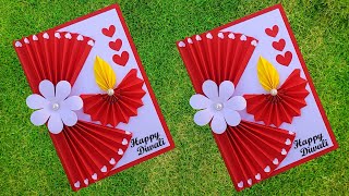 diwali card for school competition  diwali card 2024  diy diwali greeting card [upl. by Herta]