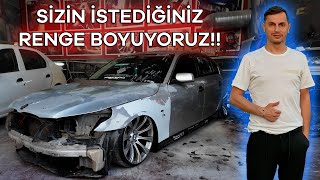 Sizin İstediğiniz Renge Boyatıyorum  Sizlere BMW E60 Hediye Ediyorum [upl. by Briscoe]