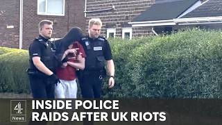 Police carry out raids after UK riots as eleven year old detained in Middlesbrough [upl. by Golightly]