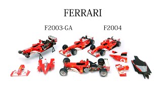 120 scale GP car kits  FERRARI F2003GA F2004 [upl. by Analaj]