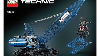 LEGO 42042 Crawler Crane Instructions LEGO TECHNIC 2015 [upl. by Hacker]