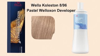 Using Wella Koleston Perfect Shade 896 On Blondes  Welloxon Perfect Pastel 12 [upl. by Krystalle189]