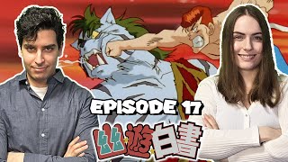 KUWABARA DESTROYS BYAKKO Yu Yu Hakusho REACTION  Episode 17 [upl. by Bum]