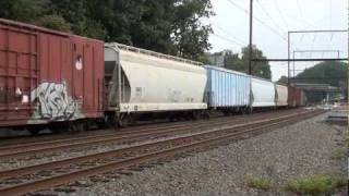 CSX and CITX an incredible EMD Lashup on Q40923 Leasers the Geometry train and more [upl. by Atnauqahs241]