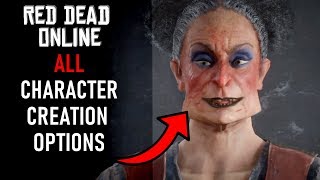 RED DEAD ONLINE  ALL Character Creation Options Male amp Female [upl. by Screens]