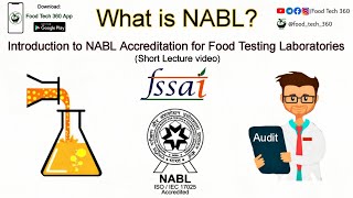 What is NABL Introduction to NABL Accreditation Short Lecture  FSSAI FAE amp JAE [upl. by Olympia]