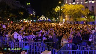 ⚽️ Madridistas celebrate Real Madrid 15th Champions League Title at Plaza Cibeles LIVE [upl. by Yrreb]