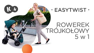 Rowerek trójkołowy EASYTWIST Kinderkraft z obracanym siedziskiem [upl. by Etnuad]