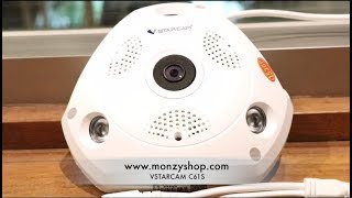 รีวิวกล้อง360 องศา Vstarcam c61s WIFI ความละเอียด 3MP [upl. by Pauly]