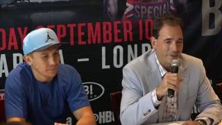 Golovkin  Brook K2 Promotions press conference [upl. by Yespmed]