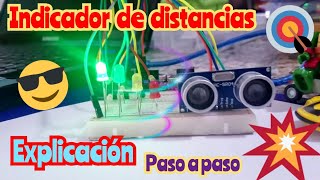 indicador de distancias con sensor ultrasonico en arduino para tareas escolares VIDEO COMPLETO [upl. by Emlynne]