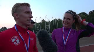 Jill Holterman en Frank Futselaar  NK 10km Gouden Spike 2018 [upl. by Glynis933]