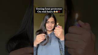 Testing heat protectant spray 😳😱‼️ashortaday straighthair shortvideo [upl. by Antonie]