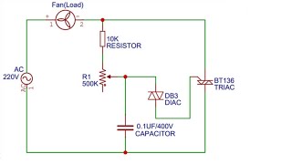 Fan Voltage Regulator Circuit Diagram 😨 [upl. by Noisla]