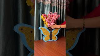 Beautiful Butterfly Flower Vase Craft using Cardboard short reel viral trending flowervase diy [upl. by Arahset383]