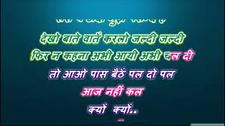 achha to hum chalte hai  with female karaoke lyrics scrolling [upl. by Arvo746]