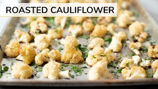 ROASTED CAULIFLOWER RECIPE  how to roast cauliflower [upl. by Nolrac]