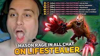 MASON RAGE in ALL CHAT on LIFESTEALER in THIS GAME [upl. by Alarice]