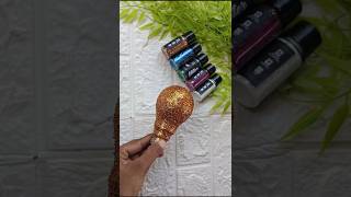 Home decor using waste light bulb 😍 reuse idea trending viralvideo art craft reuse [upl. by Conroy956]